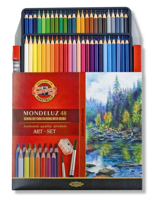 Akvarelové pastelky MONDELUZ v papierovom obale - Sady – Obrázok 3