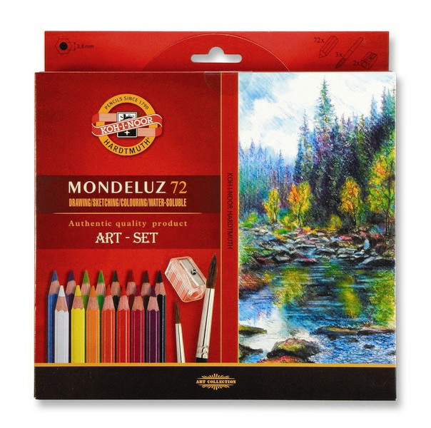 Akvarelové pastelky MONDELUZ v papierovom obale - Sady