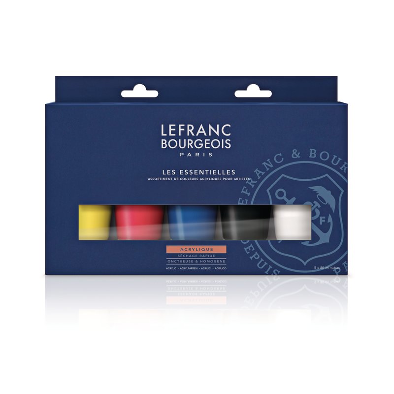 Súprava akrylových farieb 5 x 80 ml