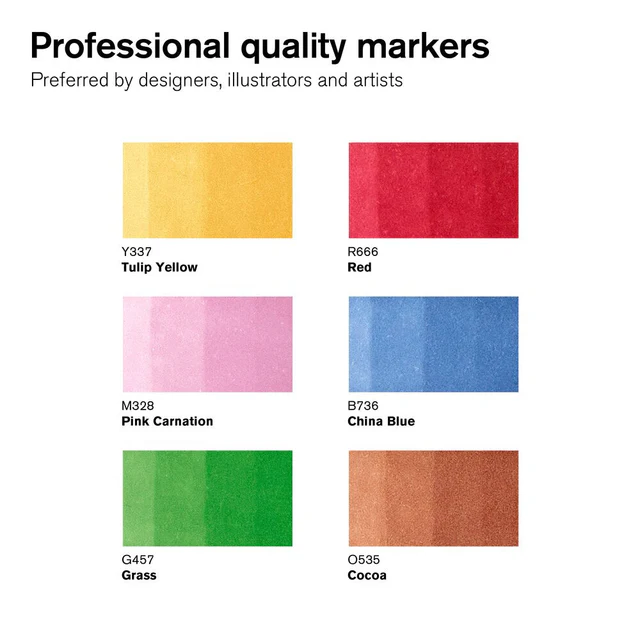 Promarker - MID TONES sada – Obrázok 2