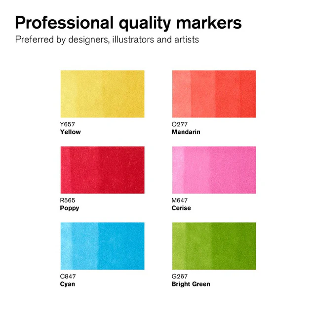 Promarker - VIBRANT TONES sada – Obrázok 2