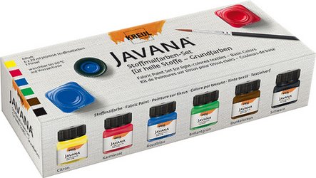 Súprava na svetlý textil JAVANA KREUL 6 x 20 ml - základná