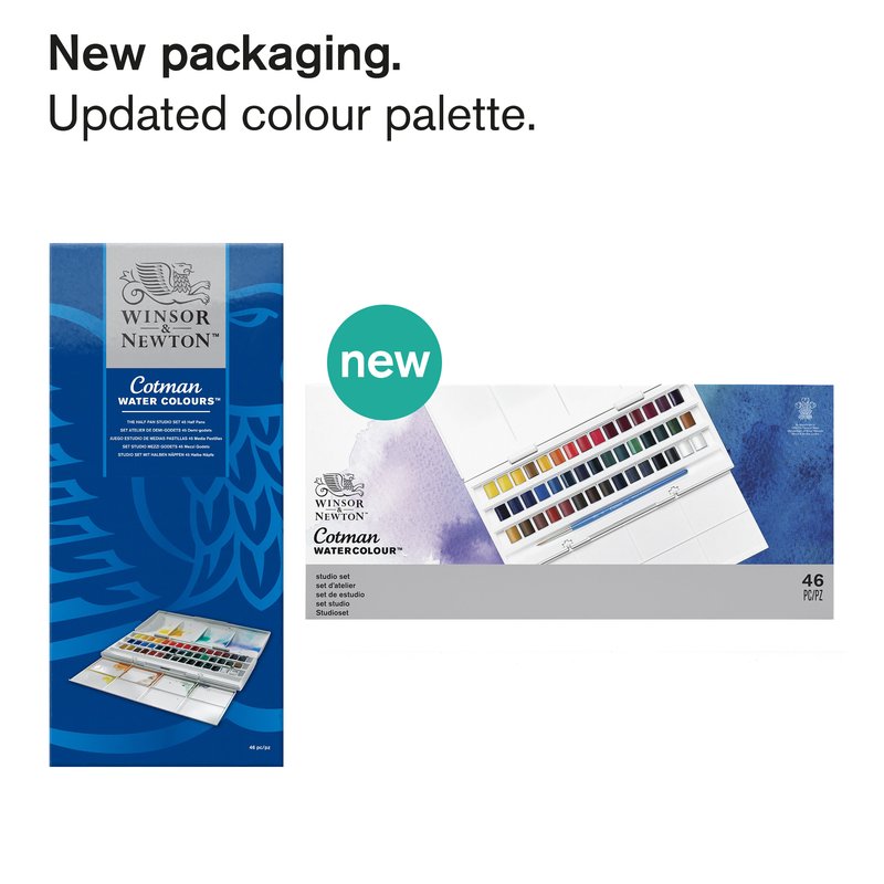 Akvarelová súprava Cotman Winsor & Newton 45 ks – Obrázok 2