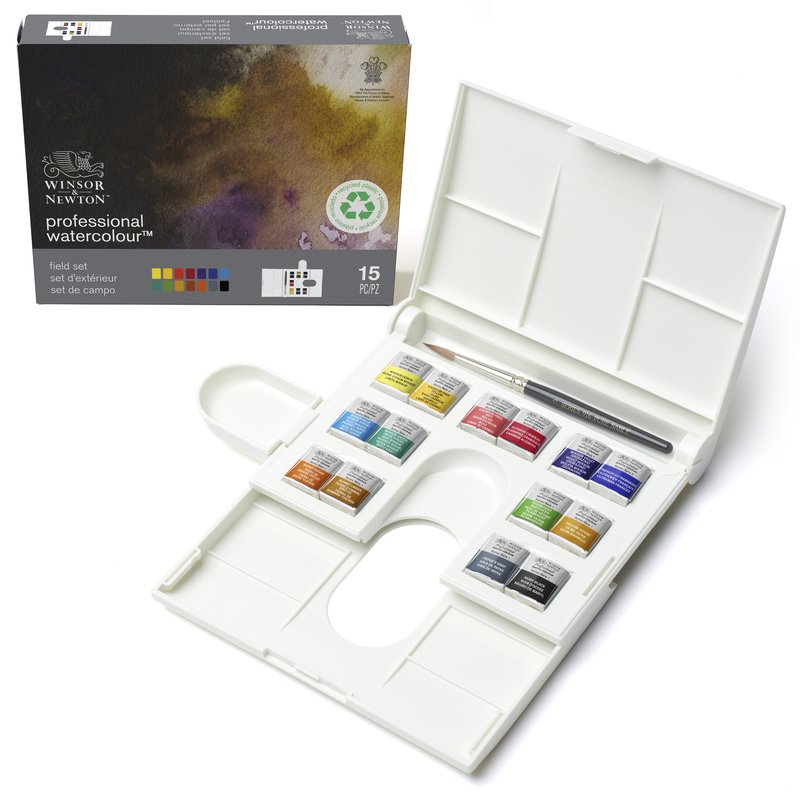 Cestovná akvarelová súprava professional Winsor & Newton 14 ks