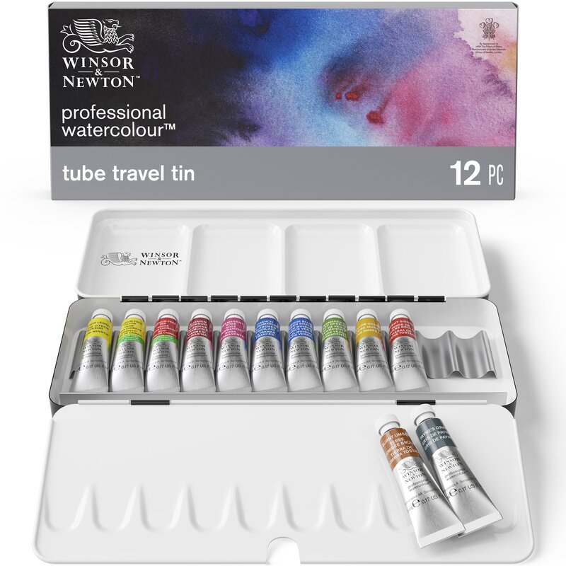 Akvarelová súprava professional Winsor & Newton 12 túb