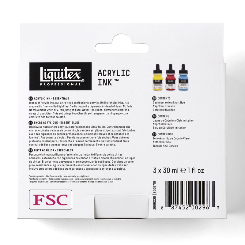 Akrylový atrament Liquitex 3 x 30 ml – Obrázok 3