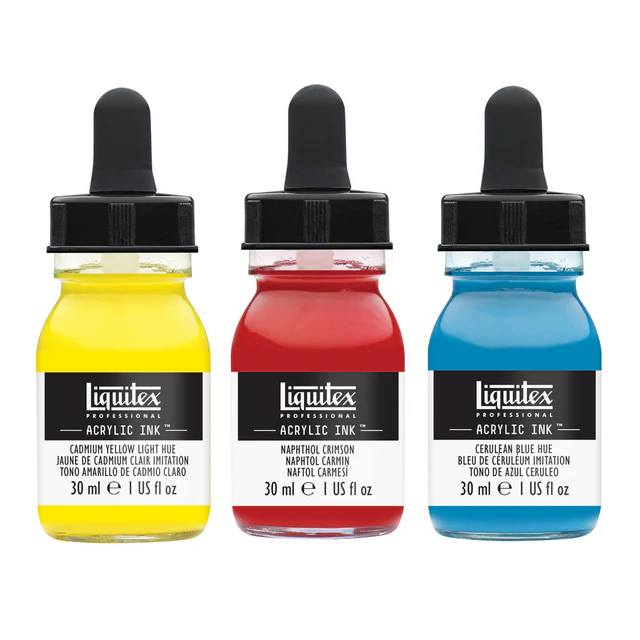 Akrylový atrament Liquitex 3 x 30 ml – Obrázok 2